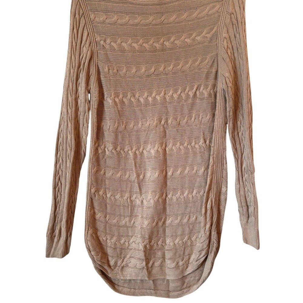 Lauren Ralph Lauren Women’s Size L Boatneck Cable-Knit Sweater Gold - Picture 2 of 11